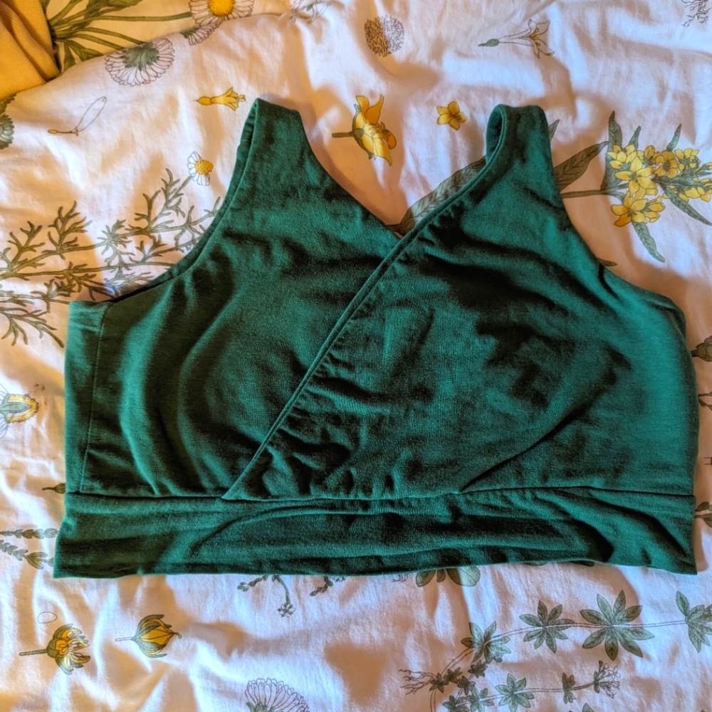 Humbird Interlock Wool Crossover Bra